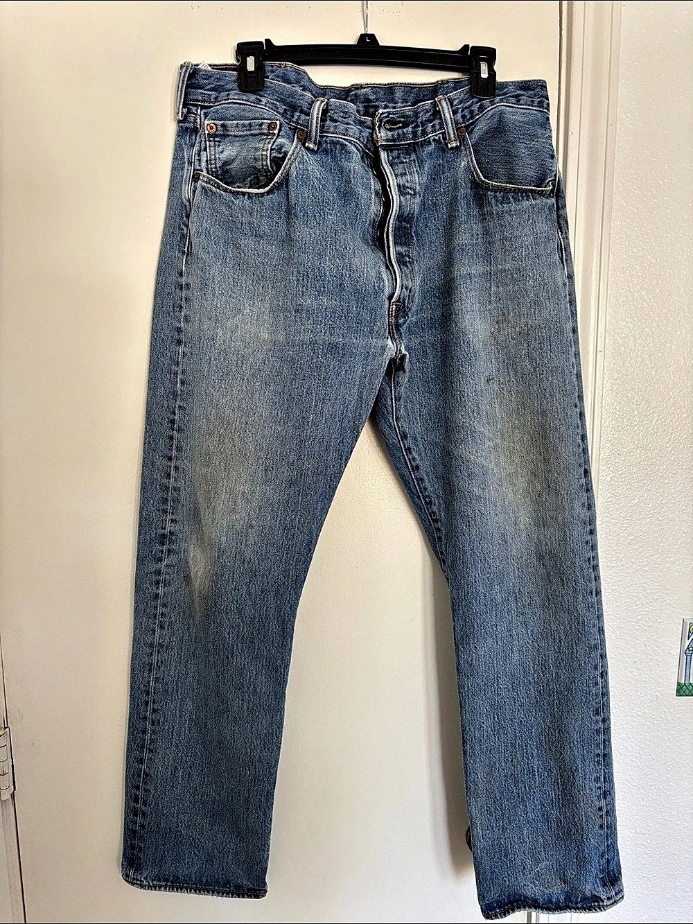 Levi Strauss & Co. 501 Straight Jeans in Blue Waist 38